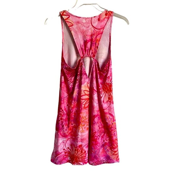 Art & Sol Watercolor Floral Sleeveless Dress Pockets Racerback Size Small NEW - Picture 5 of 10